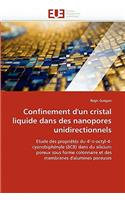 Confinement d''un Cristal Liquide Dans Des Nanopores Unidirectionnels: (Omn.Univ.Europ.)