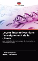 Leçons interactives dans l'enseignement de la chimie