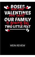 Roses are red Valentines are sweet our family is growing by two little feet - Wein Review