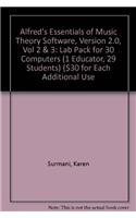 Essentials of Music Theory Software, Version 2.0, Vol 2 & 3: Lab Pack for 30 Computers (1 Educator, 29 Students) ($30 for Each Additional User), Softw