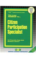 Citizen Participation Specialist: Passbooks Study Guide