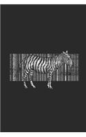 Zebra Barcode: Zebras Notebook, Dotted Bullet (6 x 9 - 120 pages) Animal Themed Notebook for Daily Journal, Diary, and Gift