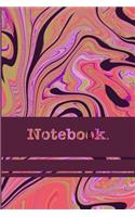 Pink Swirl Pattern Notebook