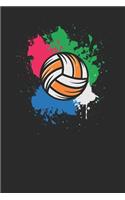 Volleyball Color Splash: Volleyball Notebook, Blank Lined (6" x 9" - 120 pages) Sports Themed Notebook for Daily Journal, Diary, and Gift