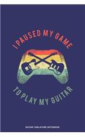 Guitar Tablature Notebook