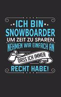 Ich Bin Snowboarder Um Zeit Zu Sparen Nehmen Wir Einfach an Dass Ich Immer Recht Habe!