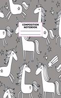 Composition Notebook: Unicorn Journal for Girls, Teen and Women Cute Matte Cover Design with Blank Lined Interior College Ruled (Great as Party Favors, Gifts, Diary, Jour