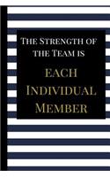 The Strength of the Team is Each Individual