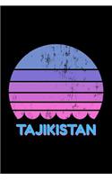 Tajikistan: Vintage World Travel Keepsake Blank Lined Journal Notebook