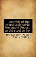 Analysis of the Interchurch World Movement Report on the Steel Strike