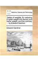 Tables of weights, for reducing English weight into factory and bazar weight, and the contrary. ... by Edward Gardner.