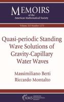 Quasi-periodic Standing Wave Solutions of Gravity-Capillary Water Waves