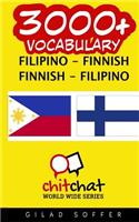 3000+ Filipino - Finnish Finnish - Filipino Vocabulary