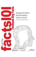 Studyguide for Modern Business Statistics by Anderson, David R., ISBN 9781305082182