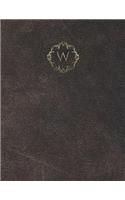 Monogram "W" Grid Sketchbook