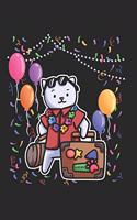Vacation Case Party Cat Notebook