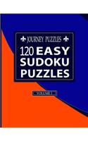 Journey Puzzles: 120 Easy Sudoku Puzzles(Volume 1)