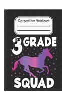 3rd grade Squad - Composition Notebook: School Composition Blank Lined Notebook For Kids And Teens Students/Home Work Notebook/School Subject Notebooks/Composition Notebooks