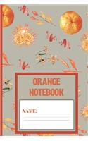 Orange Notebook: Orange gifts for women, men, kids, and teens: cute & elegant Tana blank Lined notebook/Journal to write in