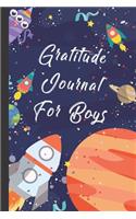 Gratitude Journal For The Boys. Rocket Ships Theme: Great Journal For Boys To Write Down Their Gratitude And Thoughts. Healthy Habit Builder.