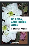 To Leda, and Other Odes