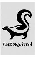Fart Squirrel: Funny Wrong Animal Name Notebook - Lined 120 Pages 6x9 Journal