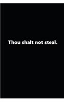 Religious Journal 7th Commandment Traditional Black White: (notebook, Diary, Blank Book)