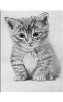 Kitten Drawing Notebook: 8.5 X 11 202 College Ruled Pages