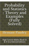 Probability and Statistics