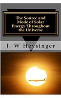 Source and Mode of Solar Energy Throughout the Universe