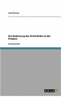 Die Bedeutung des Nicht-Bildes in der Diegese