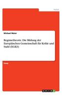 Regimetheorie. Die Bildung der Europäischen Gemeinschaft für Kohle und Stahl (EGKS)