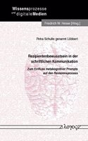 Rezipientenbewusstsein in Der Schriftlichen Kommunikation
