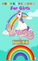 Unicorn Coloring Book For Girls Ages 4-8