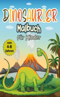 Dinosaurier-Malbuch für Kinder von 4-8 Jahren