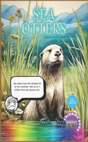 Sea Otters, kids 4-12, aquatic life coloring book