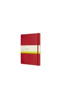 Moleskine Scarlet Red Extra Large Plain Notebook Soft