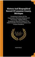 History and Biographical Record of Lenawee County, Michigan