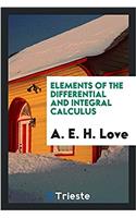 Elements of the Differential and Integral Calculus