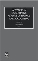 Advances in Quantitive Analysis of Finance and Accounting