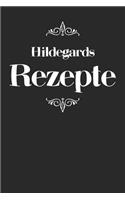 Hildegards Rezepte: A5 Rezeptbuch zum selberschreiben personalisiert Personalisierte Geschenke Vorname Hildegard - Übersichtliches blanko Kochbuch für 100 Rezepte mit I