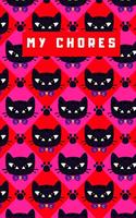 My Chores Notebook For Kids - Cat Art Logbook For Children Track Daily Tasks & Homework - Planner For Tracking Weekly Routines