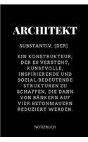 Architekt Substantiv, [der] Eine Konstrukteur, Der Es Versteht Notizbuch: 52 WOCHEN KALENDER für Architekten - Geschenkidee für Studenten - Abitur - Studium - Architektur - Geburtstag - Lustiger Spruch - Studentenbuch