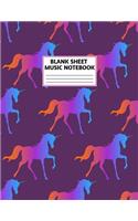 Blank Sheet Music Notebook