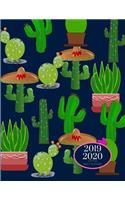 2019 2020 15 Months Succulent Cactus Daily Planner