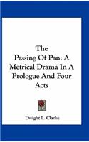The Passing of Pan