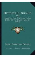 History Of England V8: From The Fall Of Wolsey To The Defeat Of The Spanish Armada (1893)