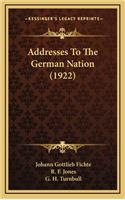 Addresses To The German Nation (1922)