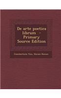de Arte Poetica Librum: (Italian)
