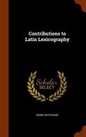 Contributions to Latin Lexicography